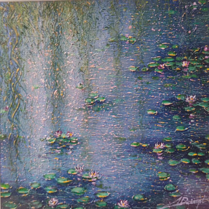 Painting Sous le saule by Dessapt Alan | Painting Figurative Acrylic, Oil Urban