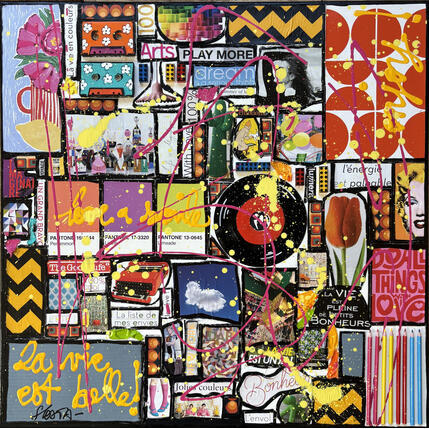 Painting Life is Beautiful by Costa Sophie | Painting