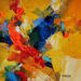 Pintura ON THE SAND por Virgis | Pintura Abstracto Minimalista Aceite