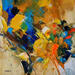 Pintura FLOWERING por Virgis | Pintura Abstracto Minimalista Aceite