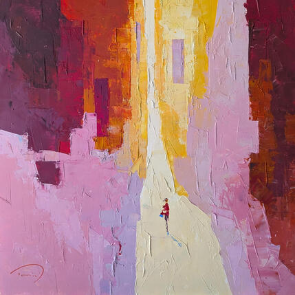 Painting Matin rose by Tomàs | Painting