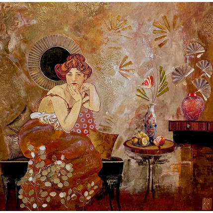 Peinture Coral par Romanelli Karine | Tableau Figuratif Acrylique, Collage