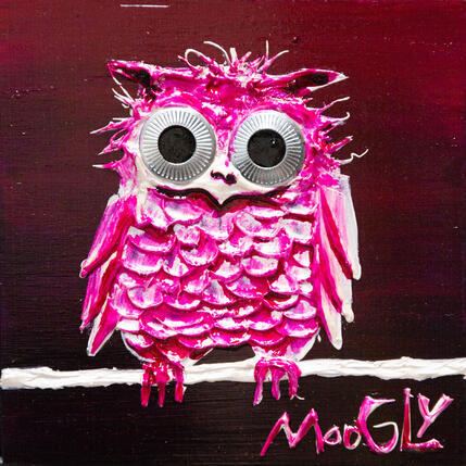 Peinture Framboisius par Moogly | Tableau Art Singulier Acrylique, Pigments, Résine Animaux