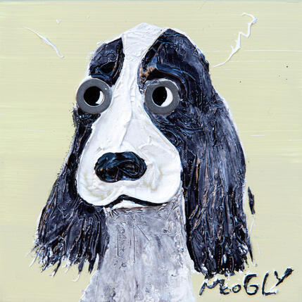 Peinture Examinus par Moogly | Tableau Art Singulier Acrylique, Pigments, Résine Animaux