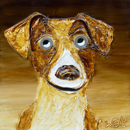 Peinture Gratitudus par Moogly | Tableau Art Singulier Acrylique, Pigments, Résine Animaux
