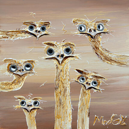Peinture Megalus par Moogly | Tableau Art Singulier Acrylique, Pigments, Résine Animaux
