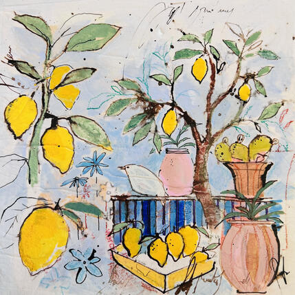 Painting Le citronnier by Colombo Cécile | Painting