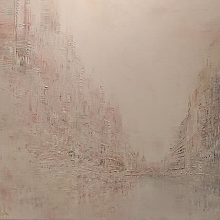Painting Rosée by Levesque Emmanuelle | Painting Oil