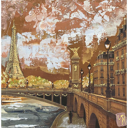 Painting Brillantissime by Romanelli Karine | Painting Figurative Acrylic, Gluing