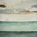 Painting UN NUOVO ORIZZONTE by Roma Gaia | Painting Subject matter Minimalist Acrylic Sand