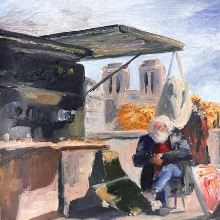 Painting Bouquiniste de Paris by Piffard Cédric | Painting