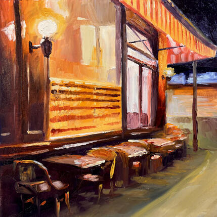 Peinture Paris, la nuit #5 par Piffard Cédric | Tableau