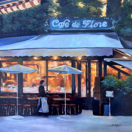 Peinture Le garçon de café par Piffard Cédric | Tableau