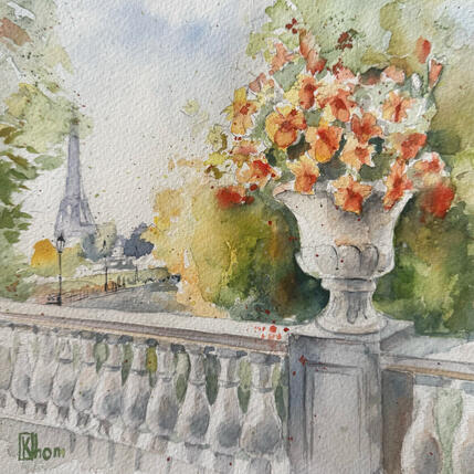 Painting Paris au Jardin  by Khomyakova  Liliya  | Painting
