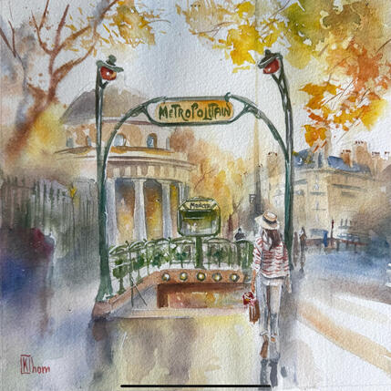 Painting Matin à Monceau  by Khomyakova  Liliya  | Painting