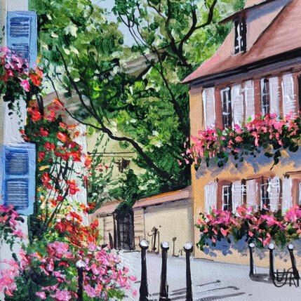 Painting Summer by Rasa | Painting Figurative Acrylic Urban