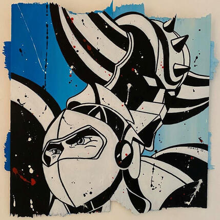 Painting F4 Evolution by Marie G.  | Painting Pop-art Acrylic, Wood Pop icons
