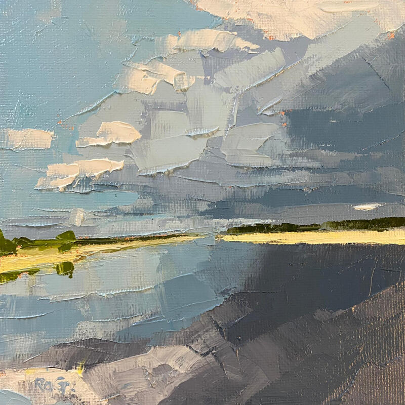 Painting Specchio by Gray Thompson Rachael | Painting Figurative Landscapes Oil