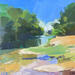 Painting Ambiguous flow by Gray Thompson Rachael | Painting Figurative Landscapes Oil