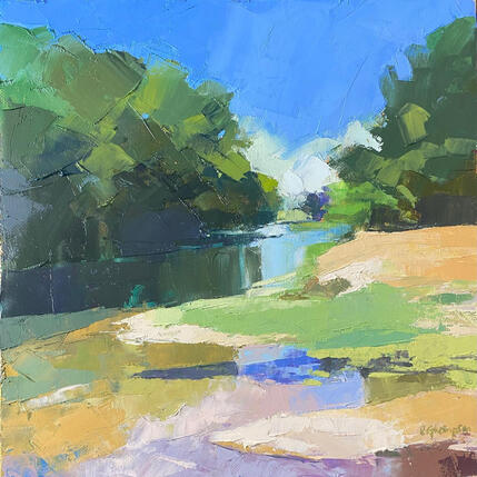 Painting Ambiguous flow by Gray Thompson Rachael | Painting