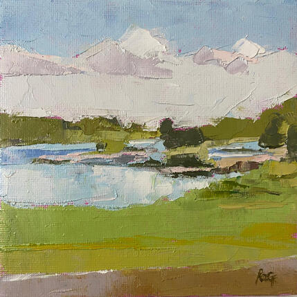 Painting Pureté  by Gray Thompson Rachael | Painting Figurative Oil Landscapes