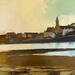 Painting L’aube by Gray Thompson Rachael | Painting Figurative Landscapes Oil