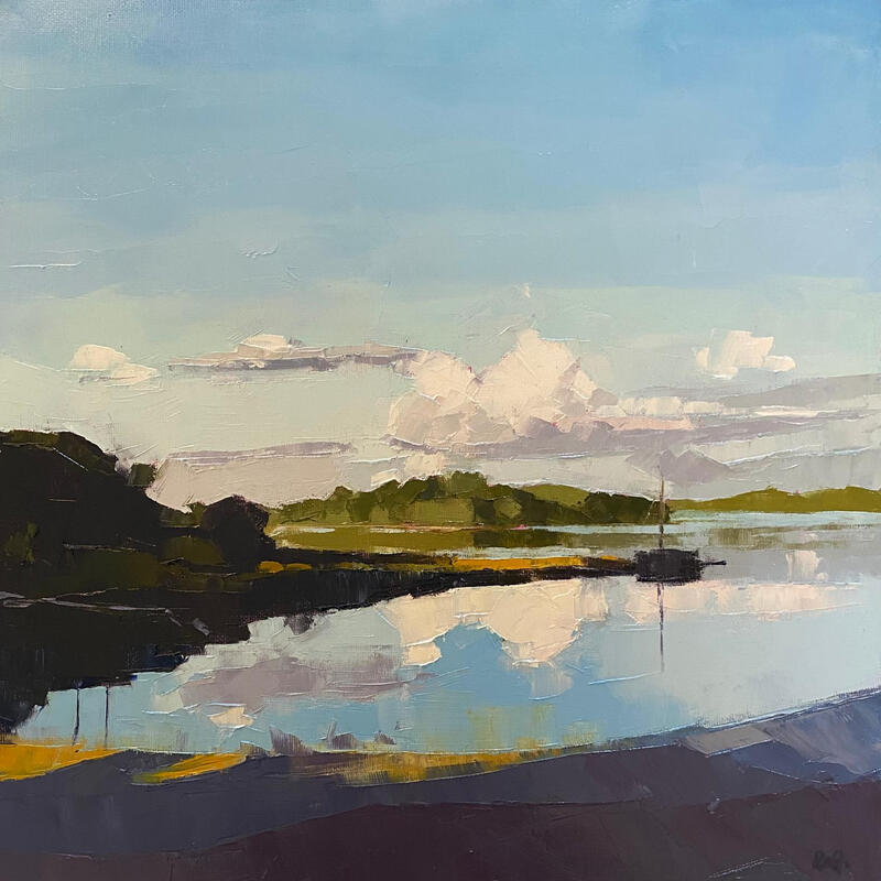 Peinture Reflects par Gray Thompson Rachael | Tableau Figuratif Paysages Huile