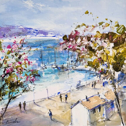 Painting balade bord de mer by Poumelin Richard | Painting