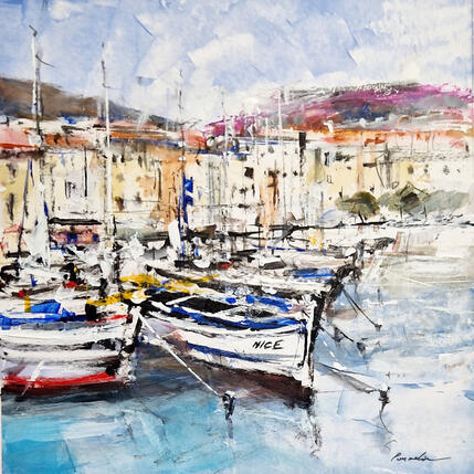 Painting bleu azur by Poumelin Richard | Painting