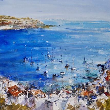 Painting été à villefranche by Poumelin Richard | Painting