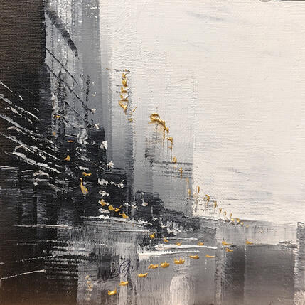 Peinture Barques d'or par Levesque Emmanuelle | Tableau  Huile