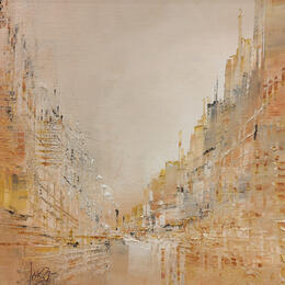 Pintura Ice tea pêche por Levesque Emmanuelle | Pintura