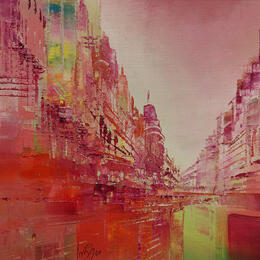 Pintura Daïquiri fraise por Levesque Emmanuelle | Pintura