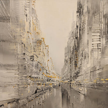 Peinture Touches d'or par Levesque Emmanuelle | Tableau  Huile