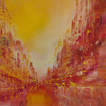 Peinture Soleil brillant par Levesque Emmanuelle | Tableau  Huile