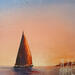 Painting Sous un ciel Rosé by Guillet Jerome | Painting Figurative Oil
