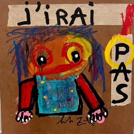 Pintura J’IRAI PAS por Zaïdi Larbi | Pintura