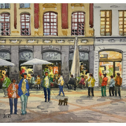 Painting Lille et les lillois by Decoudun Jean charles | Painting