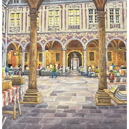Painting La vieille bourse by Decoudun Jean charles | Painting