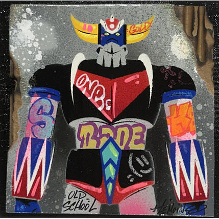 Painting Goldo old school by Lemoine Mael | Painting Pop-art Acrylic, Graffiti Pop icons