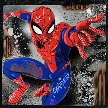 Pintura Spider por Lemoine Mael | Pintura  Iconos pop