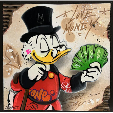 Painting Picsou Money by Lemoine Mael | Painting Pop-art Acrylic, Graffiti Pop icons