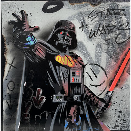 Painting Vador 3D by Lemoine Mael | Painting Pop-art Acrylic, Graffiti Pop icons