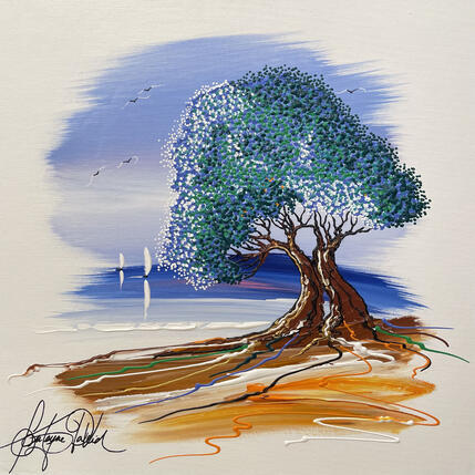 Pintura L'OLIVIER DANS LE CIEL por Fonteyne David | Pintura