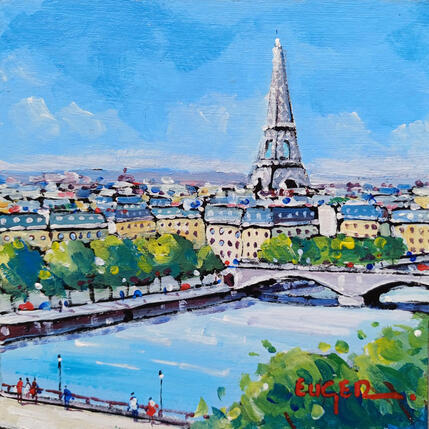 Painting LA SEINE A PARIS by Euger | Painting