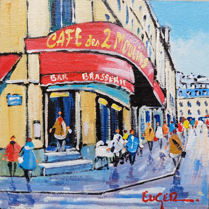 Painting  RUE LEPIC A MONTMARTRE by Euger | Painting
