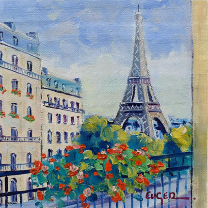 Painting BALCON AVEC VUE by Euger | Painting