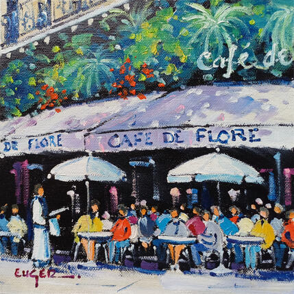 Painting TERRASSE BOULEVARD SAINT GERMAIN by Euger | Painting