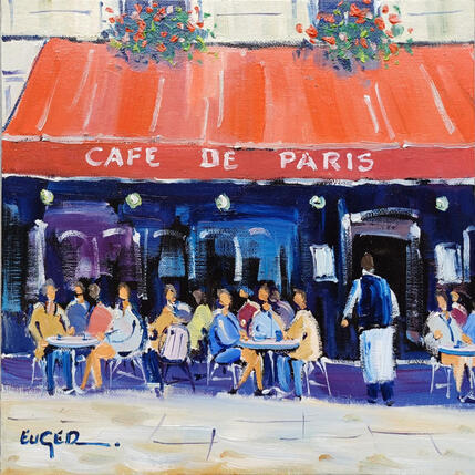 Painting EN TERRASSE A PARIS by Euger | Painting