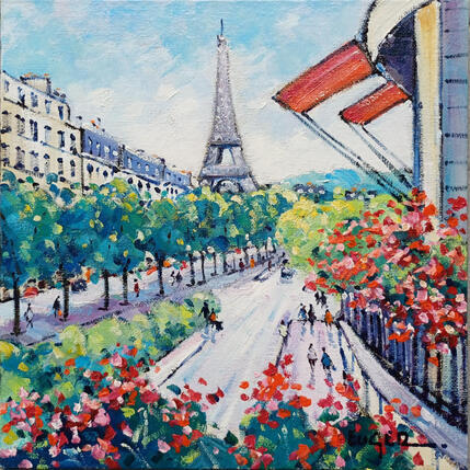 Painting BALCON AVEC VUE by Euger | Painting